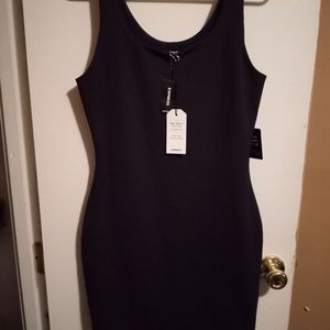 Body Contour Scoop Neck Mini Dress ,Express